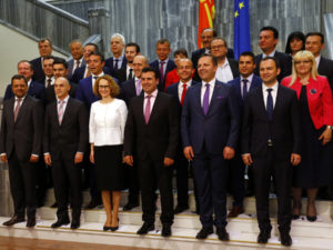 Macedonia's newly formed government after the 2-year crisis.