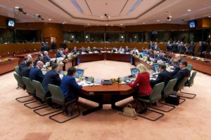 A Council of European Union meeting